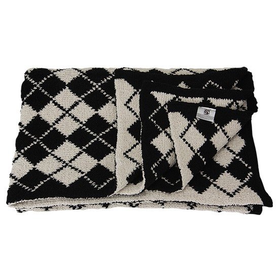 aya　kashwérブランケット BLANKET / FRAME(135×183cm creme/black): BLANKET | kashwere