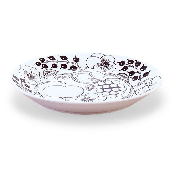 ����ӥ� Arabia �� �ץ졼�� ʿ�� 21cm �ѥ�ƥ��å� 1005399 �֥�å� & �ۥ磻�� Paratiisi Plate Flat Black & White �ݻ� ����� �����ӥ󥰥ץ졼�� ���� ���� �̲� ������� ���襤�� ���å���