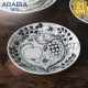 ����ӥ� Arabia �� �ץ졼�� ʿ�� 21cm �ѥ�ƥ��å� 1005399 �֥�å� & �ۥ磻�� Paratiisi Plate Flat Black & White �ݻ� ����� �����ӥ󥰥ץ졼�� ���� ���� �̲� ������� ���襤�� ���å���