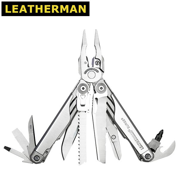 Leatherman　SHEATH　その他　☆　830158　OUTDOORS　SURGE　SPORTS　アウトドア,Other　Online　Gulliver　アウトドア　サージ　レザーケース付き　マルチプライヤー　スポーツ＆アウトドア,Outdoor　PREMIUM　携帯工具　ナイフ　レザーマン　Shopping