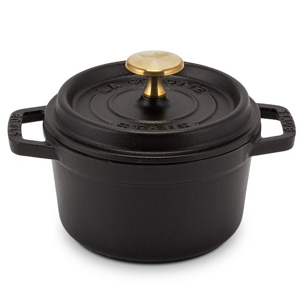 お盆セール中‼️STAUB 14cmココットグレー　超美品　特典あ ストウブ 鍋 Staub ピコ・ココット ラウンド 14cm 両手鍋