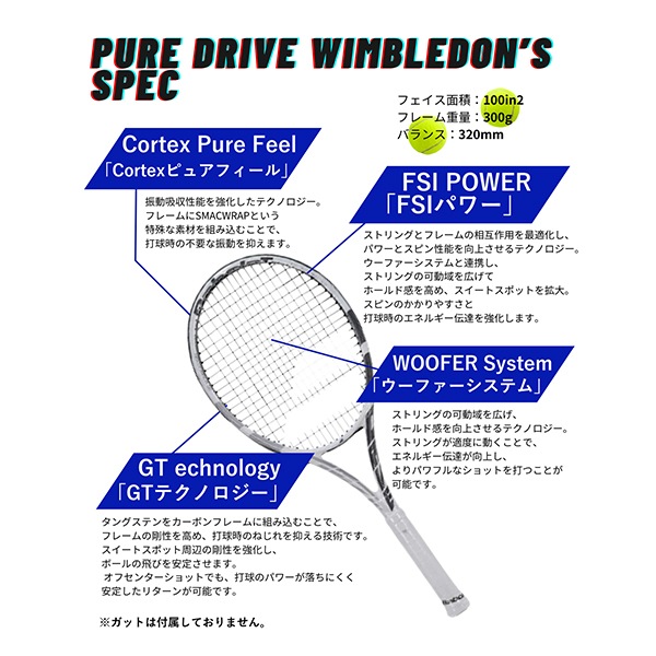 バボラ Babolat ピュアドライブ ウィンブルドン Pure Drive WIMBLEDON