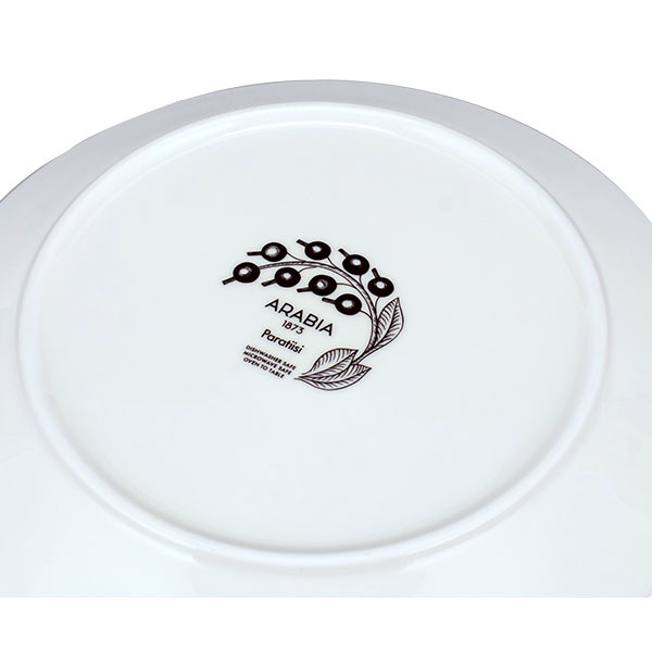 ����ӥ� Arabia �� �ץ졼�� ʿ�� 26cm �ѥ�ƥ��å� 1005398 �֥�å� & �ۥ磻�� Paratiisi Plate Flat Black & White �ݻ� ����� �����ӥ󥰥ץ졼�� ���� ���� �̲� ������� ���襤�� ���å��� ��