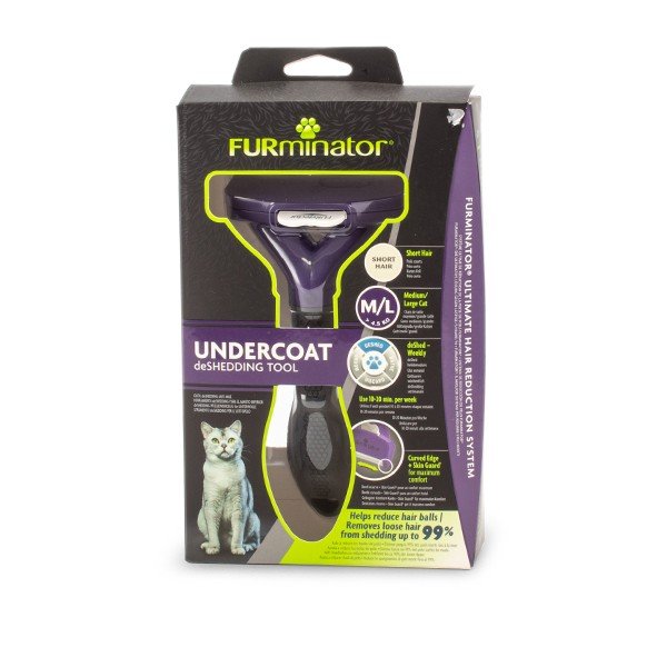 ファーミネーター Furminator ペット専用ブラシ M／Lサイズ 大型猫 短