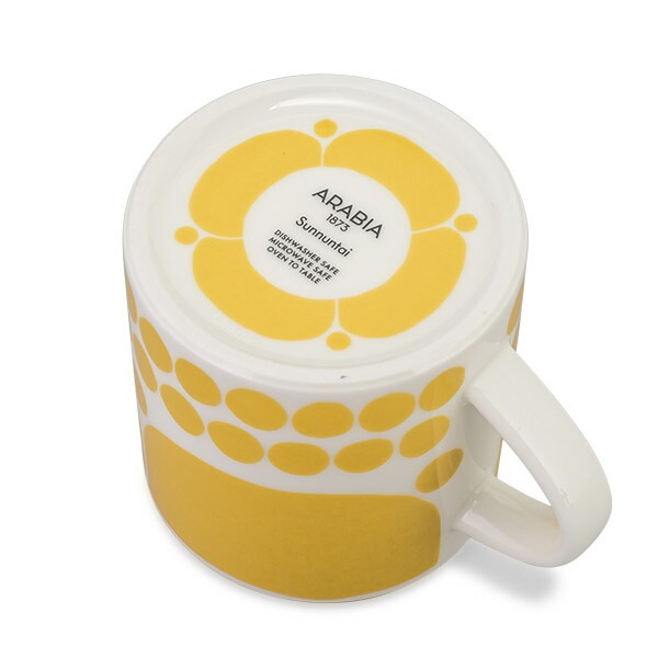 ӥ Arabia ޥå ̥󥿥 350mL 2å ڥ Sunnuntai Mug 1028189 / 6411801006414   Yellow White  ̲ å 