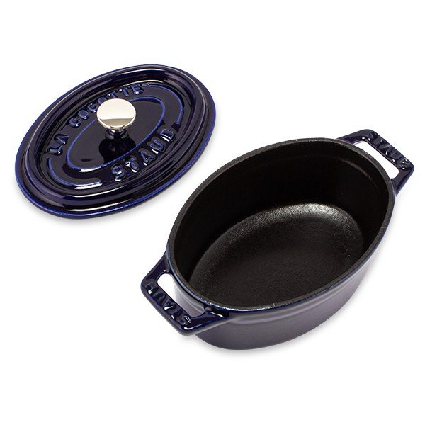 ストウブ 鍋 Staub ピコ・ココット オーバル 11cm ダークブルー