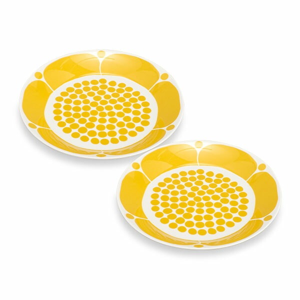 ����ӥ� Arabia �ץ졼�� 26cm 2�����å� �ڥ� ����̥󥿥� �� ���� ���� 1028201 Sunnuntai Plate Yellow/White ������� �̲� ���å��� ��