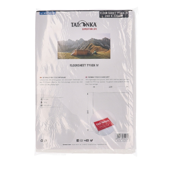 ���ȥ� Tatonka �ƥ���� �����٥å������� �ե��������� �����ɥ����� Floorsheet Tyvek IV 240��220cm ���� �ѿ� �ƥ�ȥ����� ���饦��ɥ����� �����ȥɥ� ������ �л� ����ѥ��� 3721 �ۥ磻�� white ��