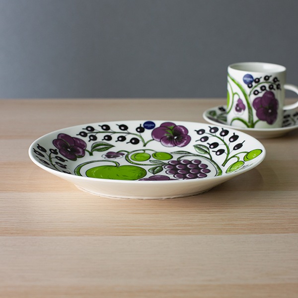 ����ӥ� Arabia �� �ץ졼�� �滮 25cm �ѥ�ƥ��å� 1016092 �ѡ��ץ� Paratiisi Plate Purple �ݻ� ����� �����ӥ󥰥ץ졼�� ���� ���� �̲� ������� ���襤�� ���å��� ��