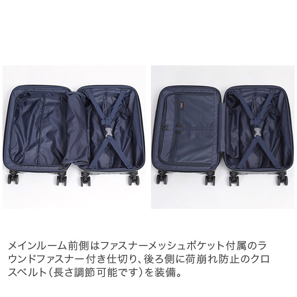 バーマス BERMAS ファスナー37L 48cm 1～2泊 機内持ち込み キャリー
