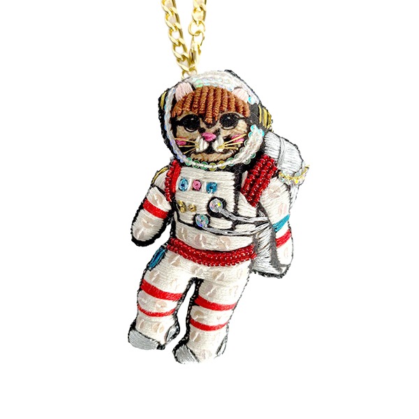 tamao world タマオワールド バッグチャーム ブローチ 刺繍チャーム