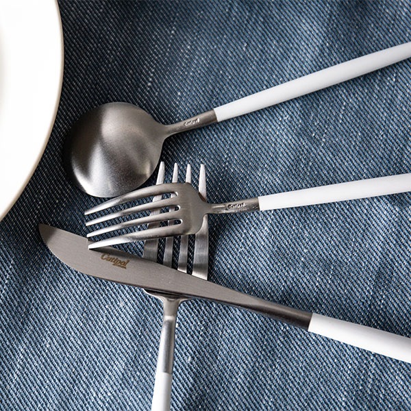 ݡ Cutipol GOA  ǥȥס ۥ磻 Dessert spoon White ȥ꡼ GO08W  