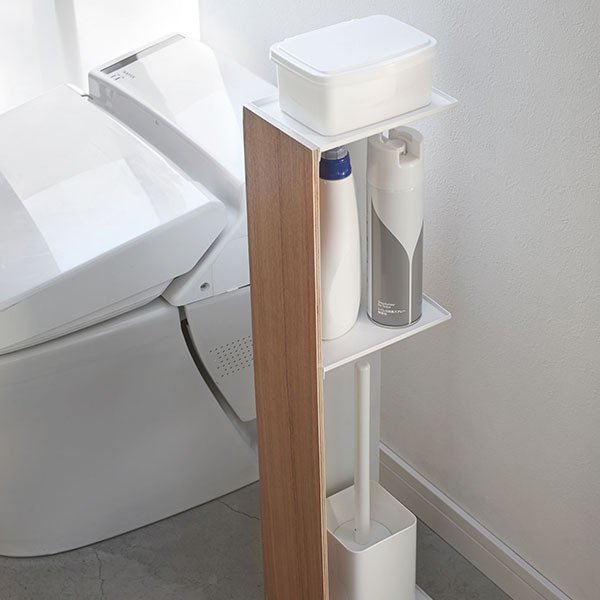スリムトイレラック リン RIN トイレ収納 ラック 目隠し 棚 トイレット