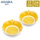 ����ӥ� Arabia �ܥ��� 17cm 2�����å� �ڥ� ����̥󥿥� �� ���� ���� 1028203 Sunnuntai Plate Deep Yellow/White ������� �̲� ���å��� ��