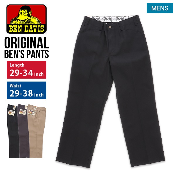 �٥�ǥ��ӥ� Ben Davis �ѥ�� ����ѥ�� ���ꥸ�ʥ�٥� ORIGINAL BEN��S 694 Black 691 Charcoal 695 Khaki ��� �礭�������� �礭�� �ӥå������� ��ä��� ���Υѥ� ̵�� ���������� ���ᥫ�� ��