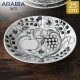 ����ӥ� Arabia �� �ץ졼�� �滮 25cm �ѥ�ƥ��å� 1005394 �֥�å� & �ۥ磻�� Paratiisi Plate Oval Black & White �ݻ� ����� �����ӥ󥰥ץ졼�� ���� ���� �̲� ������� ���襤�� ���å��� ��