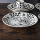 ����ӥ� Arabia �� �ץ졼�� �滮 25cm �ѥ�ƥ��å� 1005394 �֥�å� & �ۥ磻�� Paratiisi Plate Oval Black & White �ݻ� ����� �����ӥ󥰥ץ졼�� ���� ���� �̲� ������� ���襤�� ���å��� ��