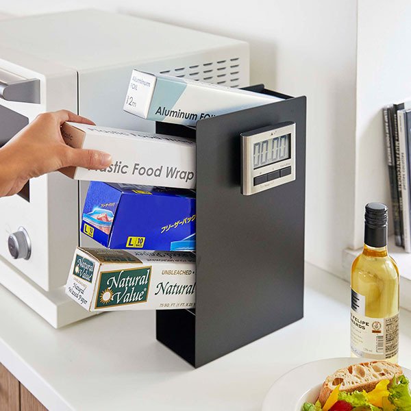 ラップスタンド 4段 tower タワー 山崎実業 ラップホルダー ラップ