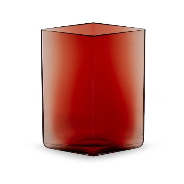 å Iittala 롼 ١ Ruutu Vase  11.514cm 1015596 ٥꡼ Cranberry ƥꥢ 饹 ̲ ե ץ   