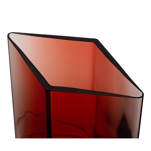  イッタラ Ruutu vase クランベリー iittala Ruutu Cranberry Glass Vase – 7” - iittala Ruutu Vases