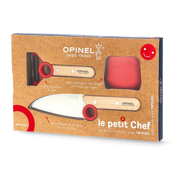 OPINEL キッズ包丁 le petit chef ピーラー付き グリーン
