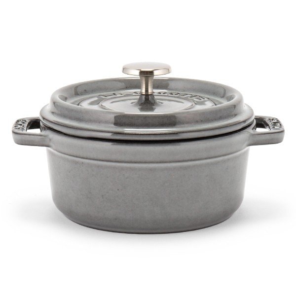 STAUB ピコココットラウンド 鍋 12cm ブラック グレー 2色セット