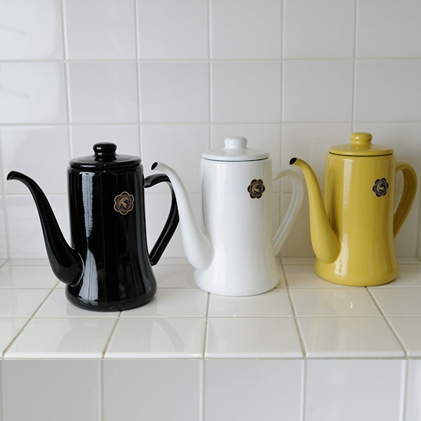 月兎印 スリムポット 1.2L コーヒーポット 野田琺瑯 月兎 ホーロー