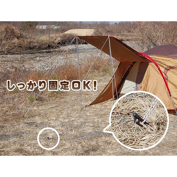 ペグ 23cm 6本セット 極軽量＆高強度を実現した炭素繊維強化プラスチック製ペグ CARAD STAKE カラッドステーク カーボン キャンプ  テント タープ 設営 アウトドア 信州吉野電機株式会社 ★-Gulliver Online Shopping