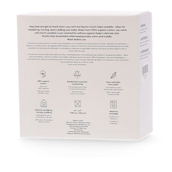 �ॷ�� Mushie �֥�󥱥å� ������� �⥹��� �⥹��󥬡��� Muslin Swaddle Blanket �֤���� ���������� �������˥å����åȥ� ������ ��