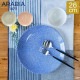 ����ӥ� Arabia �� 24h ���٥å� �ץ졼�� �ե�å� 26cm �ο��� ���å��� �̲� 24h Avec Plate flat