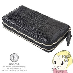 GODANE ラウンドファスナー長財布 ブラック カイマンクロコ SPCW8056CP-BK GODANE ラウンドファスナー長財布 ブラック カイマンクロコ SPCW8056CP