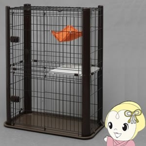 メーカー直送】 アイリスオーヤマ ペット用スリムケージ2段 メーカー直送】 アイリスオーヤマ ペット用スリムケージ2段