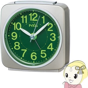 セイコークロック 目覚まし時計 アナログ 集光樹脂文字板 PYXIS 薄金