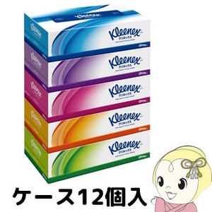 送料200円■bb202■クレシア クリネックス ティッシュ 5P　12点【シンオク】 クレシア クリネックスティシュー ハーフダブル 日本製紙クレシア