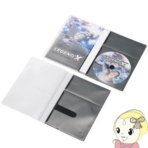 ELECOM エレコム CD/DVD用 スリム収納ソフトケース 1枚収納 30枚パック
