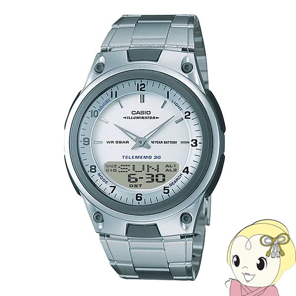 カシオ CASIO スタンダードウォッチ 電池寿命約10年 AW-80D-7AJH