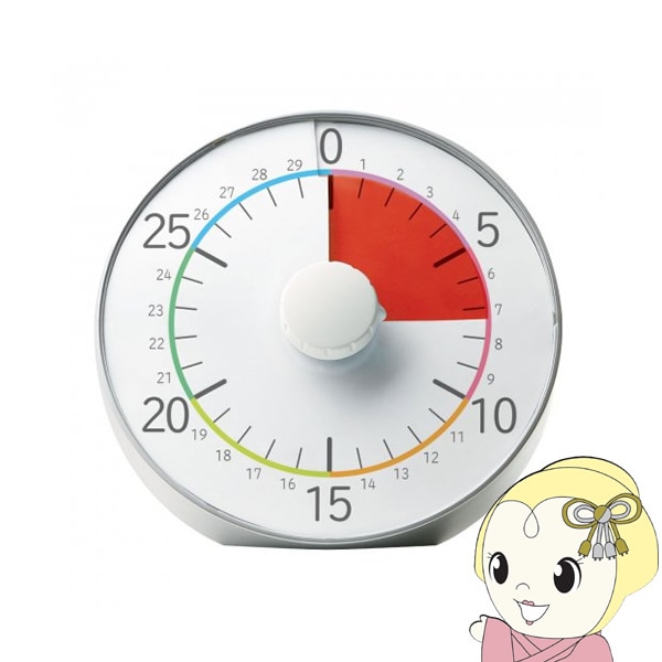 タイマー SONIC ソニック トキサポ時っ感タイマー30分計 19cm シルバー LV