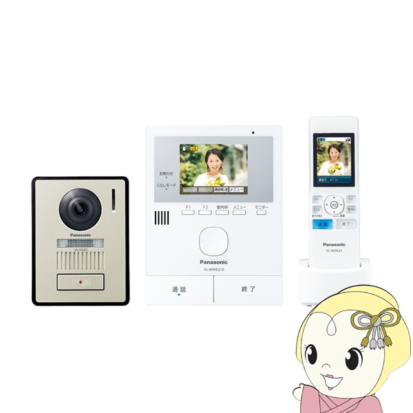 在庫あり ワイヤレスモニター付テレビドアホン 1-2タイプ どこでも