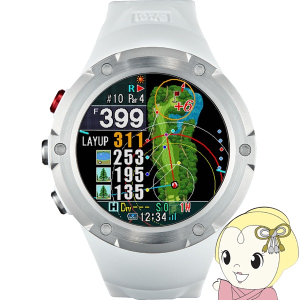 在庫処分　腕時計型GPSゴルフナビ テクタイト Shot Navi ショットナビ Evolve PRO TOUCH エボルブ プロ タッチ ホワイト 在庫処分 腕時計型GPSゴルフナビ テクタイト Shot Navi ショットナビ