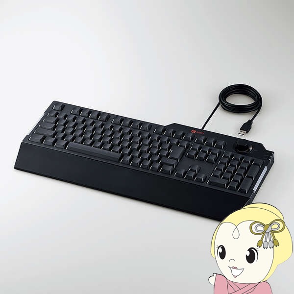 エレコム ゲーミングキーボード メンブレン式 着脱式 フルキー 有線
