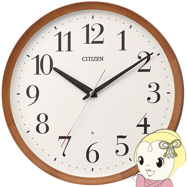 取り寄せ：入荷目安5～10営業日】掛け時計 茶色 電波 アナログ M535