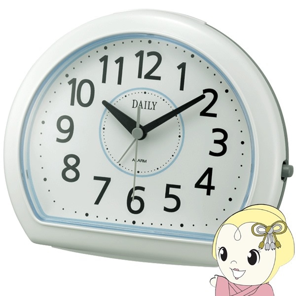 在庫あり 置き時計 目覚まし時計 アナログ 電子音 見やすい クッキリ