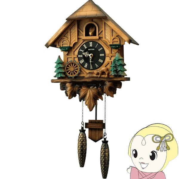 RHYTHMクォーツ鳩時計掛け時計 ジャンク品レトロカッコー