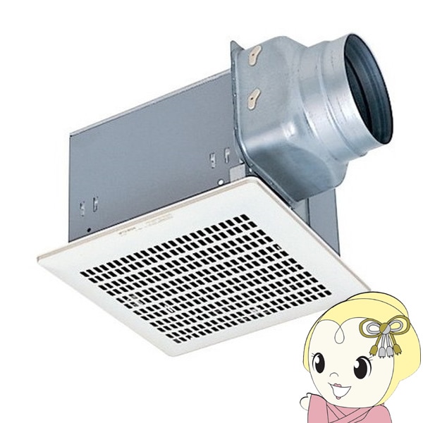 三菱 ダクト用換気扇 天井埋込形 台所用 低騒音形 接続パイプ150mm