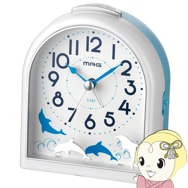 在庫限り 目覚まし時計 MAG マグ ノア精密 置き時計 アナログ 連続秒針