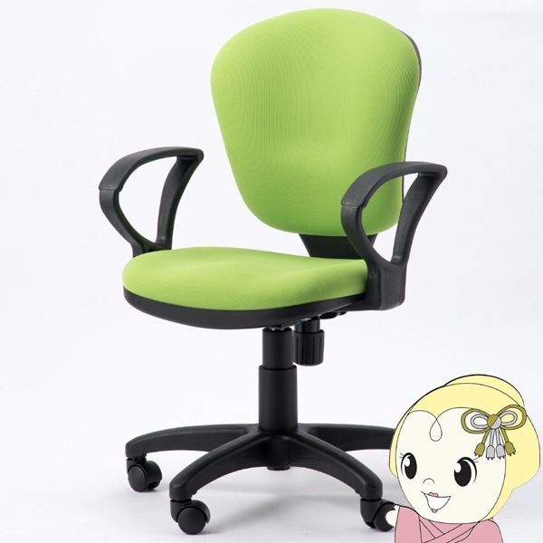 【マルニ】アームデスクチェア　オフィスチェア　椅子　地中海　モケットグリーン マルニ】アームデスクチェア オフィスチェア 椅子 地中海 モケット