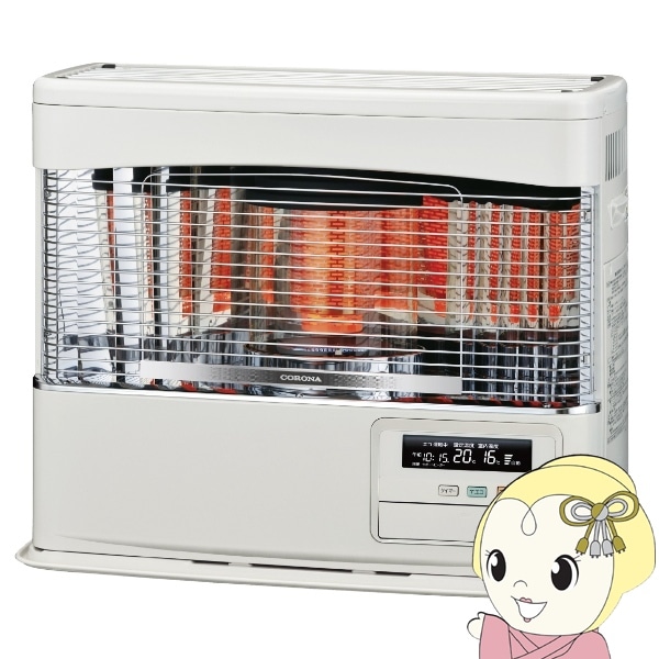コロナ FF式輻射＋床暖石油ストーブ UH-F7024PR-W 寒冷地用大型  