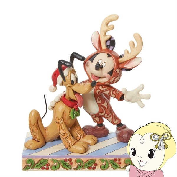 在庫あり enesco エネスコ トナカイに扮したミッキーとプルート
