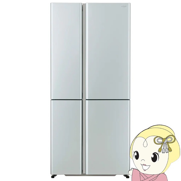 [予約 約1週間以降]冷蔵庫【標準設置費込】AQUA アクア 512L 4ドア サテンシルバー TZシリーズ AQR-TZ51R-S　ぎおん 予約 約1週間以降]冷蔵庫【標準設置費込】AQUA アクア 512L 4ドア