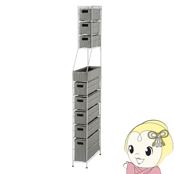 キャスター付きラタンラック ベルメゾン（BELLE MAISON） ワゴン ラック ワゴンラック 収納 収納